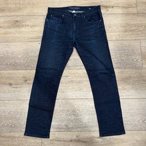 Banana Republic Slim-Fit Traveler Jeans (Dark Blue)